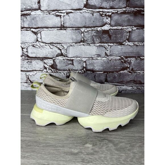 Sorel Kinetic Impact Strap Beige Mesh Synthetic Slip On Shoes Women’s 7M US/38EU - Picture 3 of 16
